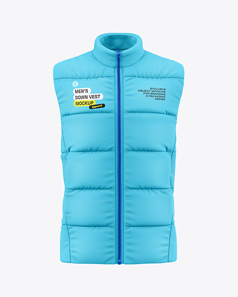 Down Vest Mockup - Vest