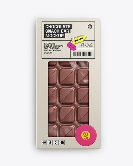 Milk Chocolate Bar Mockup