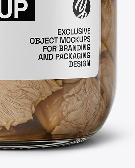 Canned Chicken Jar Mockup