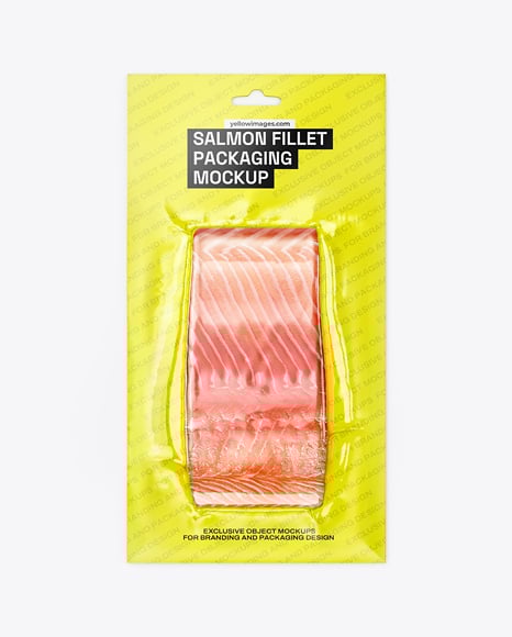 Salmon Fillet Package Mockup