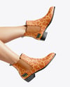 Chelsea Boots on Woman's Legs Mockup
