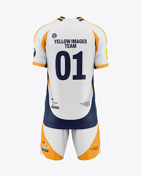 Soccer Kit Mockup - Back View