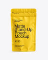Matte Stand-Up Pouch Mockup