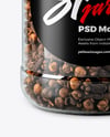 Plastic Jar with Whole Cloves Mockup