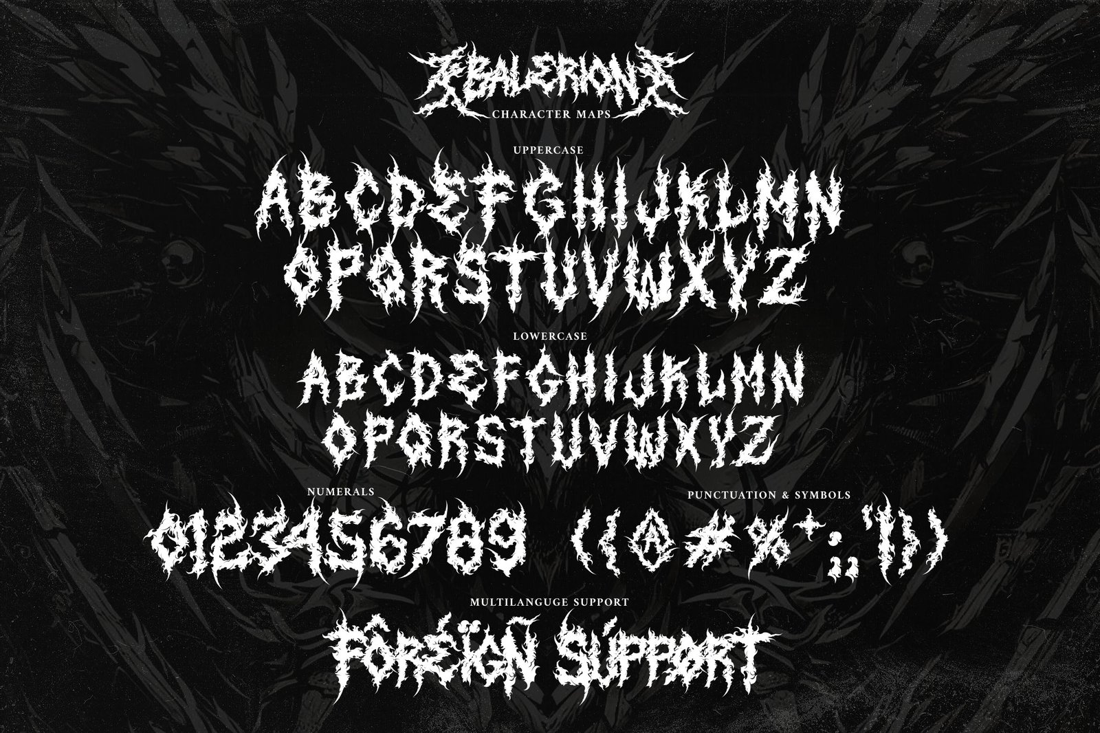 Balerion | The Ultimate Death Metal Font