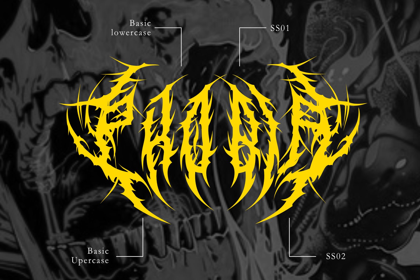 Gruthack - Death Metal Typeface