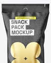 Kraft Paper Snack Flow Pack Mockup