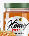 Jar with Eucalyptus Honey Mockup