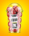 Plastic Cup with Cherry Tomatoes Mockup