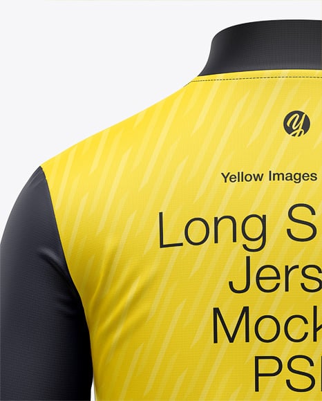 Full-Zip Long Sleeve Jersey Mockup