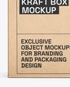 Kraft Box Mockup - Front View