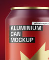 355ml Matte Aluminium Drink Can Mockup