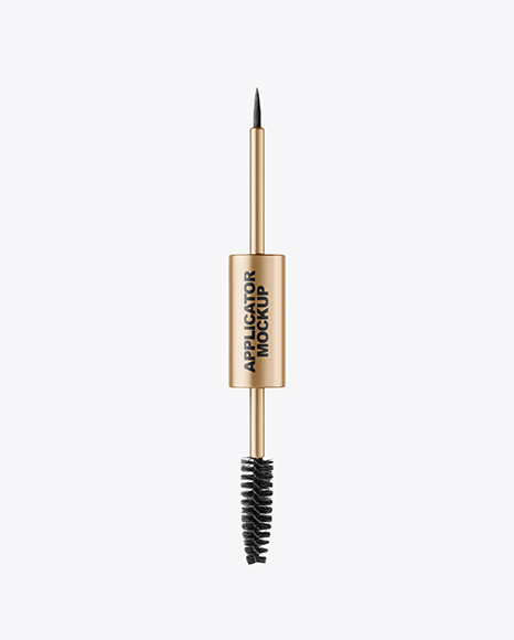 Metallic Hairoil Applicator Tube Mockup