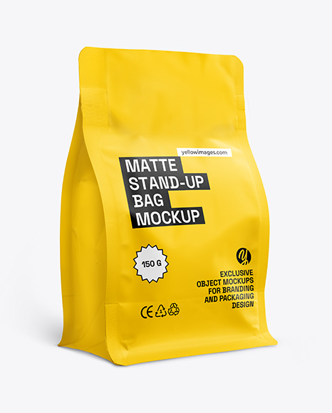 Matte Coffee Bag Mockup