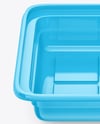 Glossy Plastic Food Container Mockup