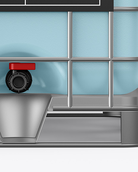 Intermediate Bulk Container (IBC) Mockup - Front View