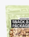 Transparent Pouch with Phistachios Mockup