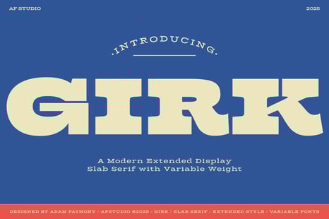 GIRK - Expanded font