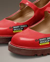 Pair of Patent Leather Mary Janes Mockup