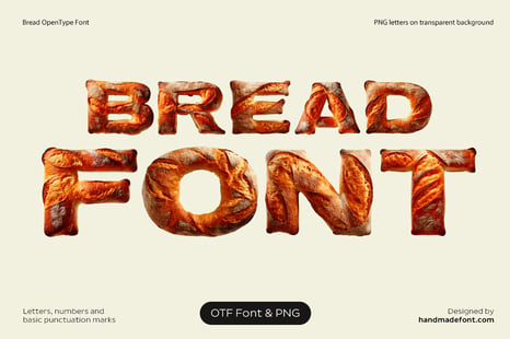 Bold Bread Font - Design