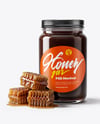 Dark Eucalyptus Honey Jar Mockup