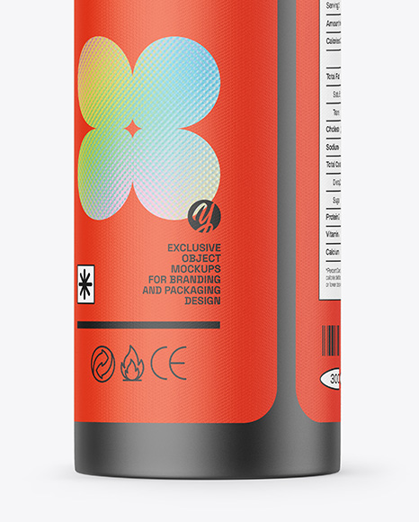 Matte Cosmetic Bottle with Pump Mockup