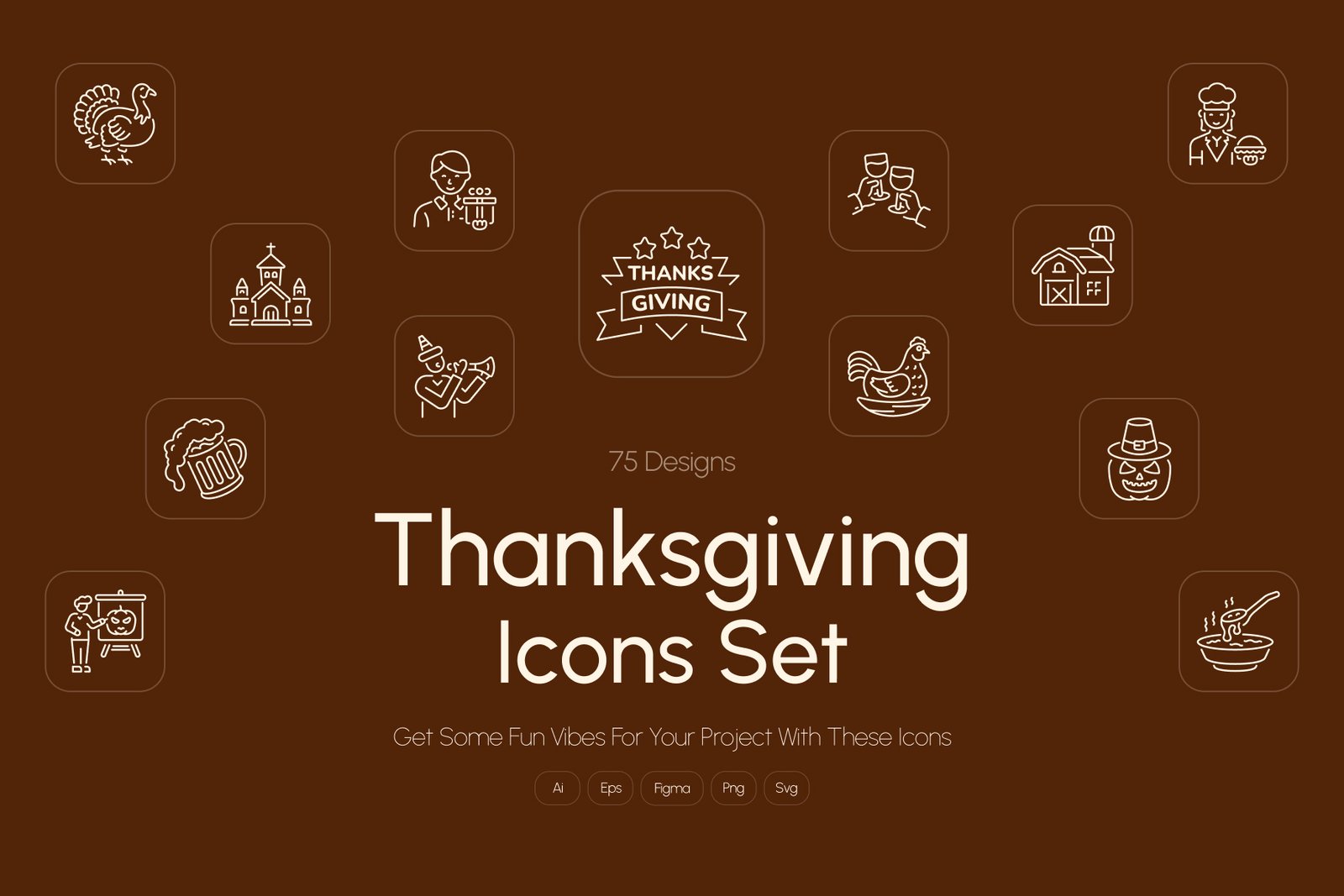 Thanksgiving Icons Collection
