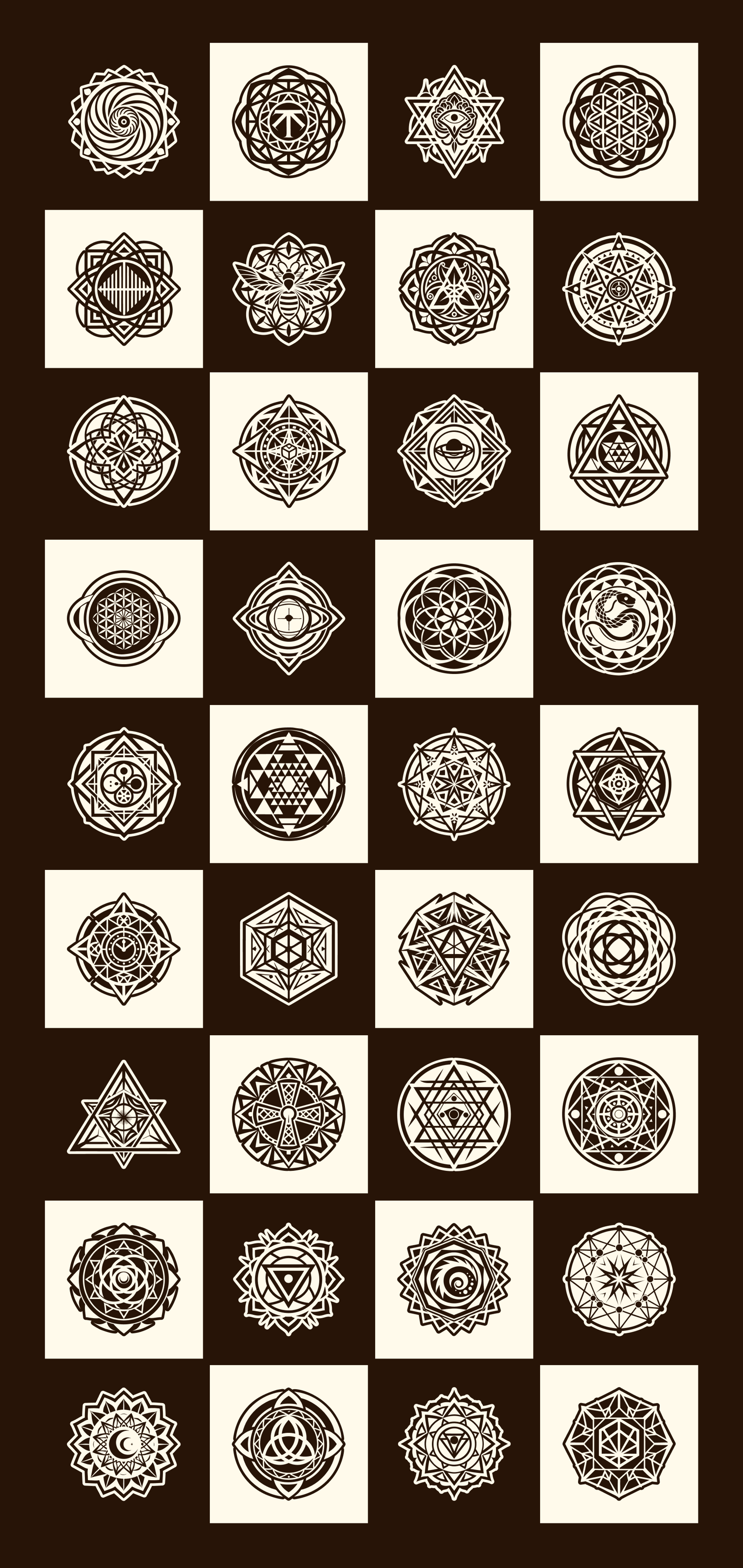Geometric Symbols Art Set