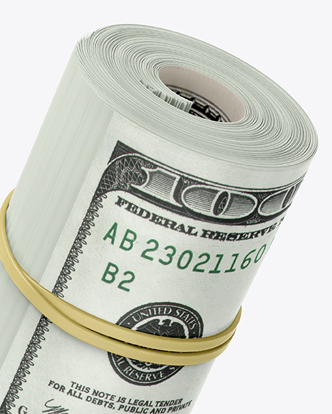 Money Roll Mockup