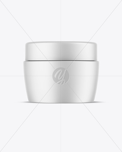 Matte Cosmetic Jar Mockup