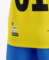 Soccer Kit Mockup - Back Half Side View