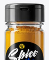 Glass Spice Jar with Turmeric Mockup