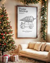 Poster with Wooden Frame in a Room Mockup