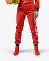 Woman Wearing Full Racing Kit Mockup