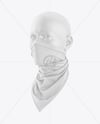 Neck Gaiter Mockup - Half Side View