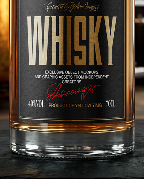 Whiskey Bottle Mockup