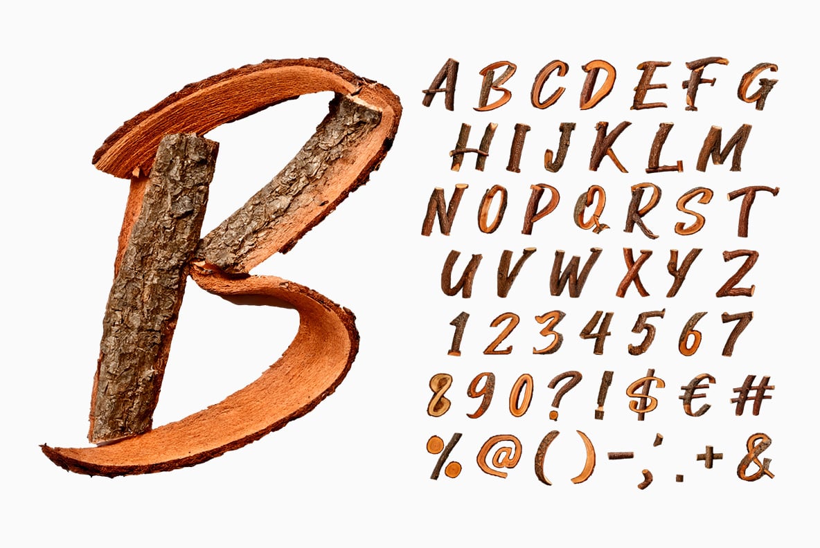 Wooden Font