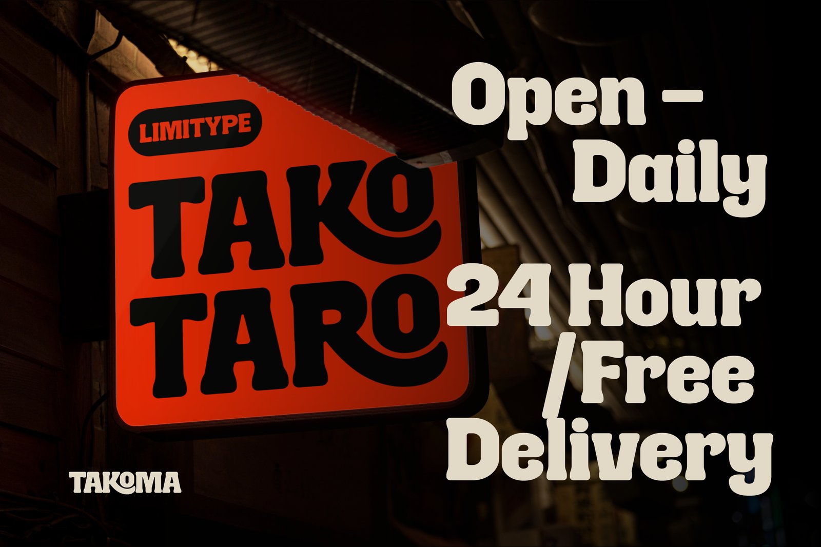 Takoma - Bold Display Font