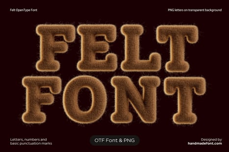Felt Font - Delicate