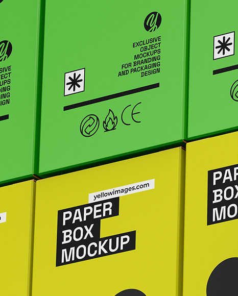 Paper Boxes Mockup