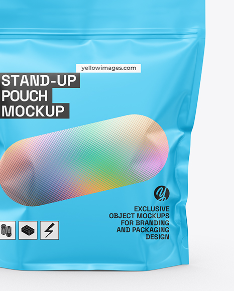 Matte Stand-up Pouch Mockup