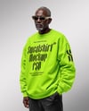 Elderly Black Man Wearing Oversize Sweatshirt and Sweatpants Mockup