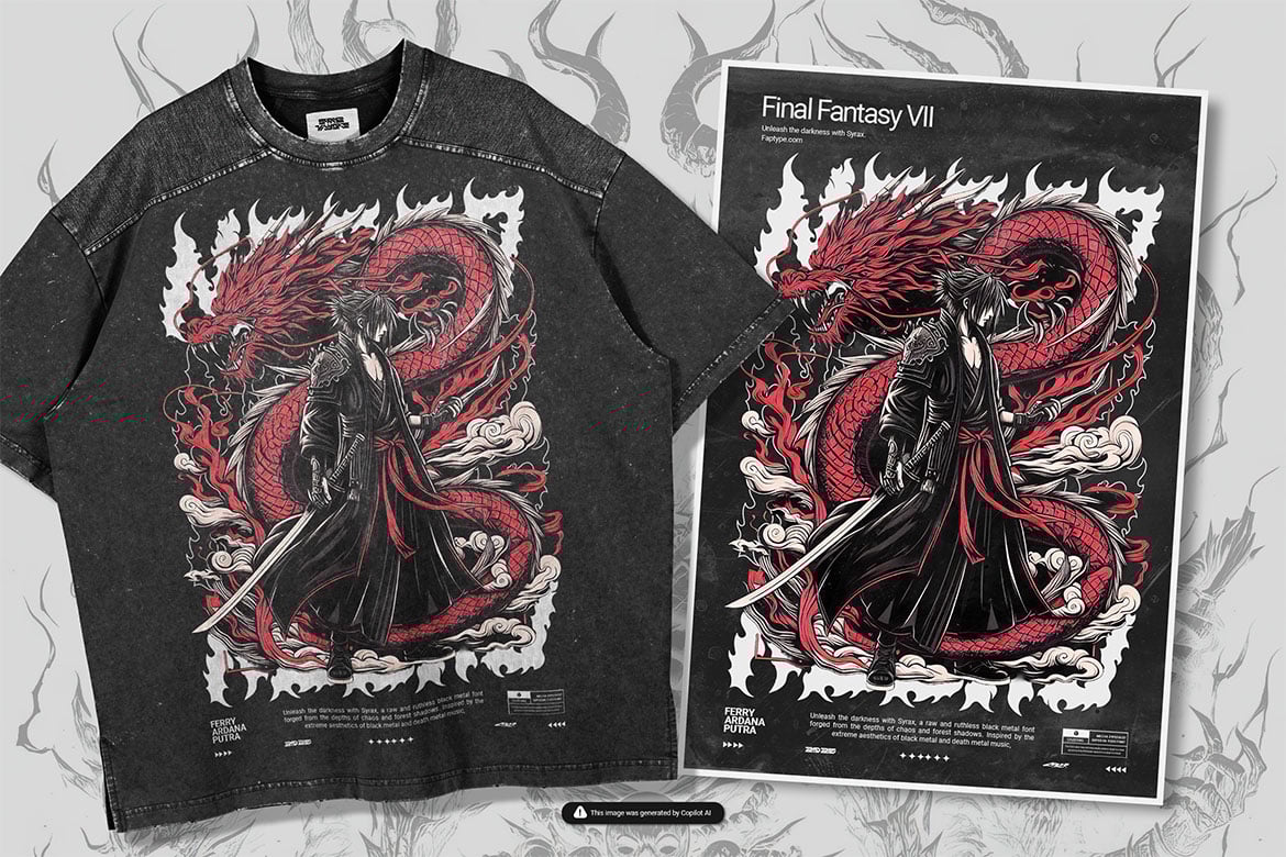 Syrax | Brutal Black Metal Typeface