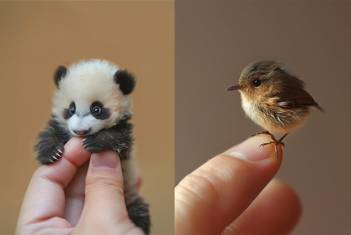 Miniature animals - 87 images