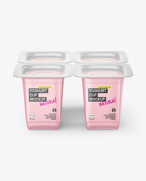 Glossy Plastic Yoghurt Cups Mockup - Download+Plastic+Yogurt+Cup+Mockup+Yellowimages+-+Yogurt+plastic+cup+mockup+in+a+front+view+...