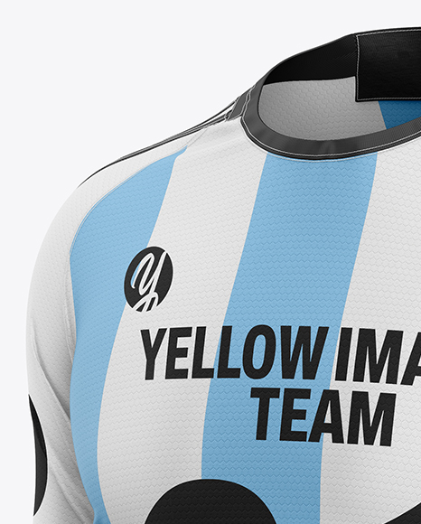 Soccer Kit Mockup - Half Side View