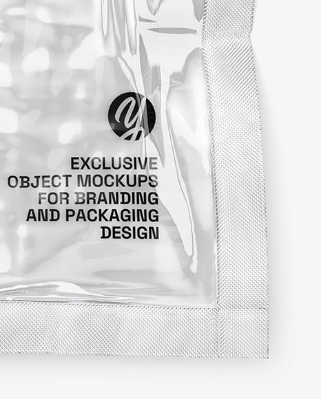Clear Plastic Flow-Pack with Cutlets Mockup