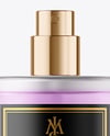 Color Liquid Frosted Glass Perfume Bottle Mockup