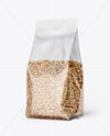 Transparent Package with Buckwheat Mockup