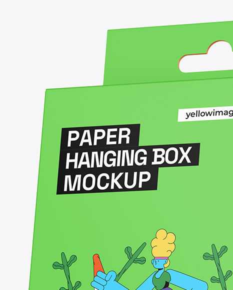 Paper Hanging Box Mockup